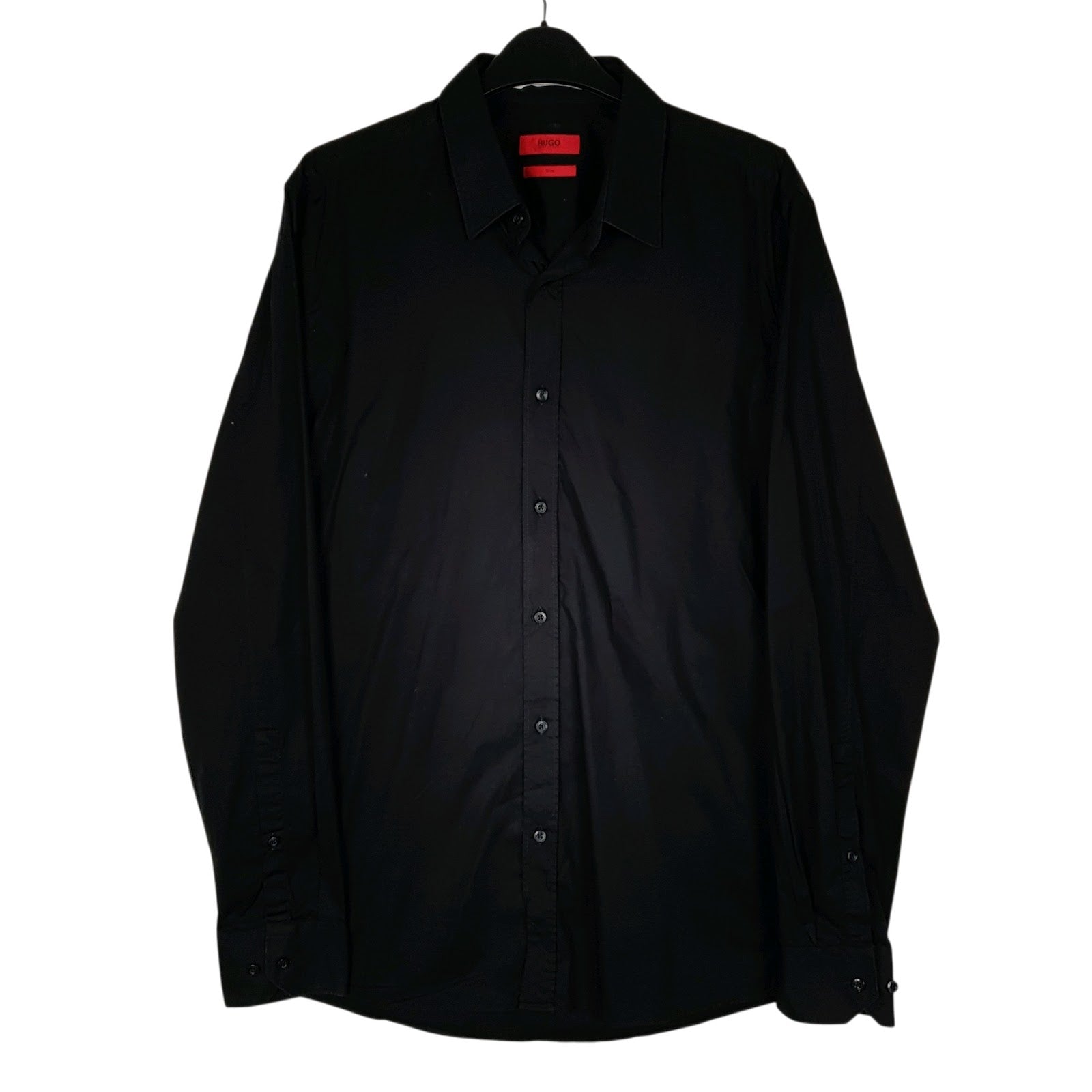 Mens Black Hugo Boss  Long Sleeve Shirt