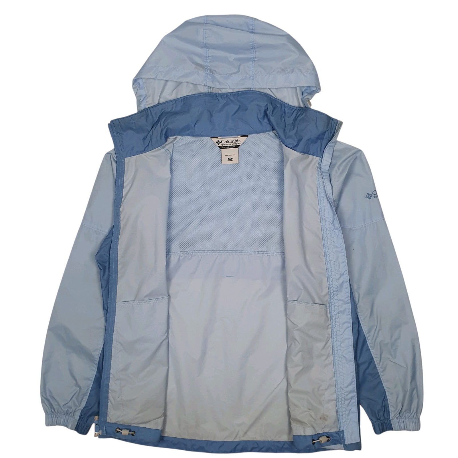 Womens Blue Columbia Sportswear Company Packable  Coat
