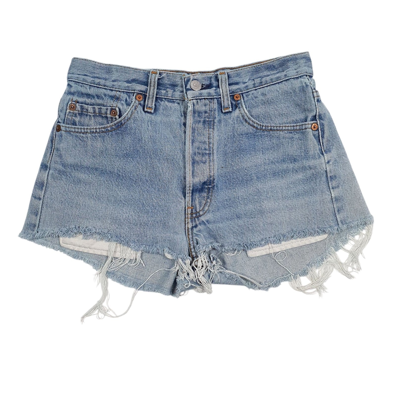 Womens Blue Levis Vintage Made In USA Denim Shorts