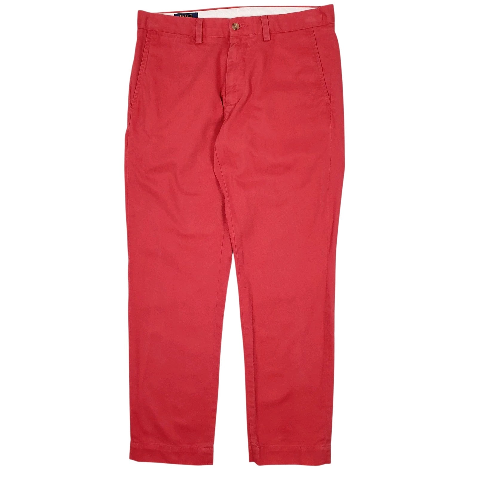 Mens Pink Polo Ralph Lauren Slim Fit Chino Trousers
