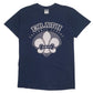 Womens Navy Gildan Erath Softball League Short Sleeve T Shirt