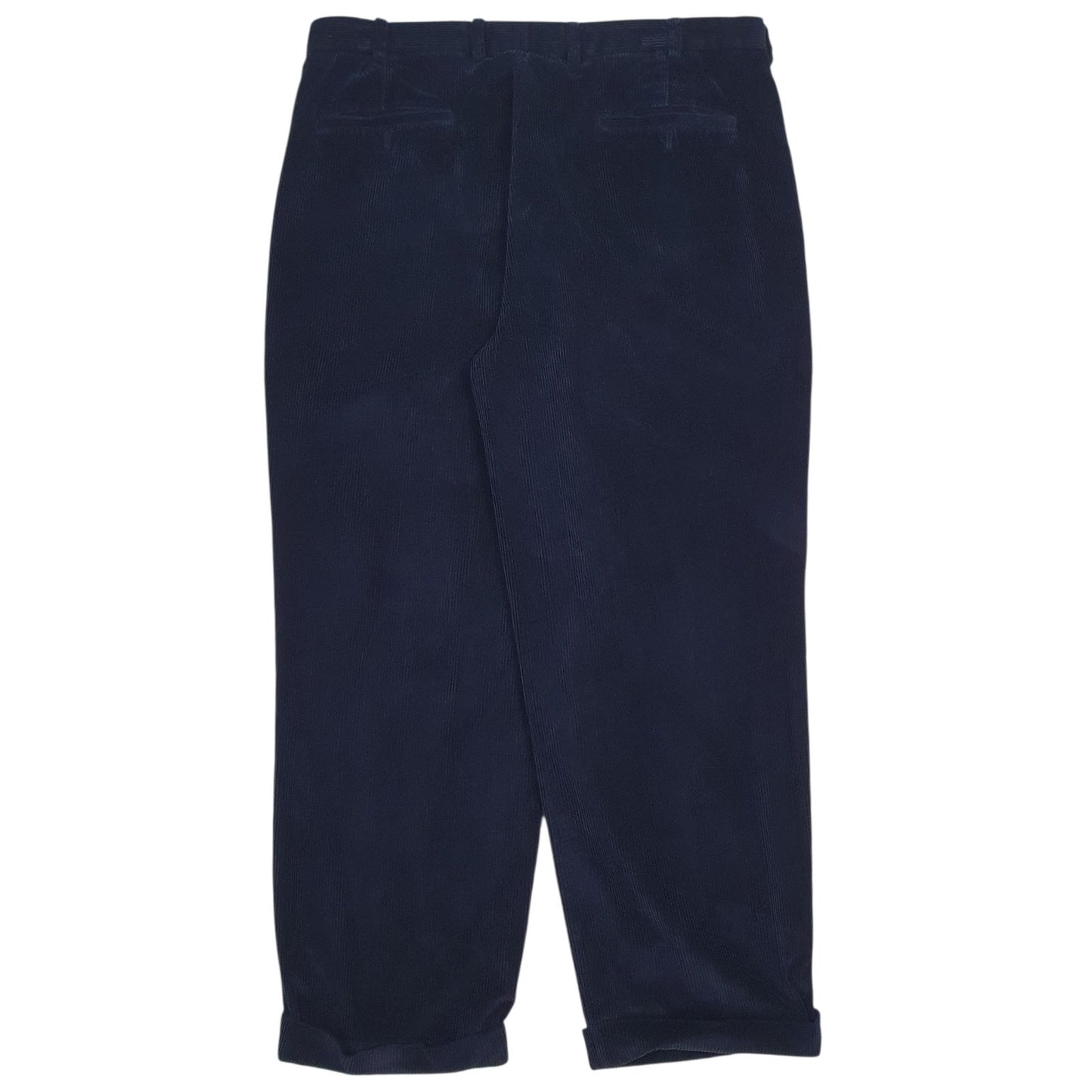 Mens Navy Brooks Brothers Elliot Pleated  Trousers