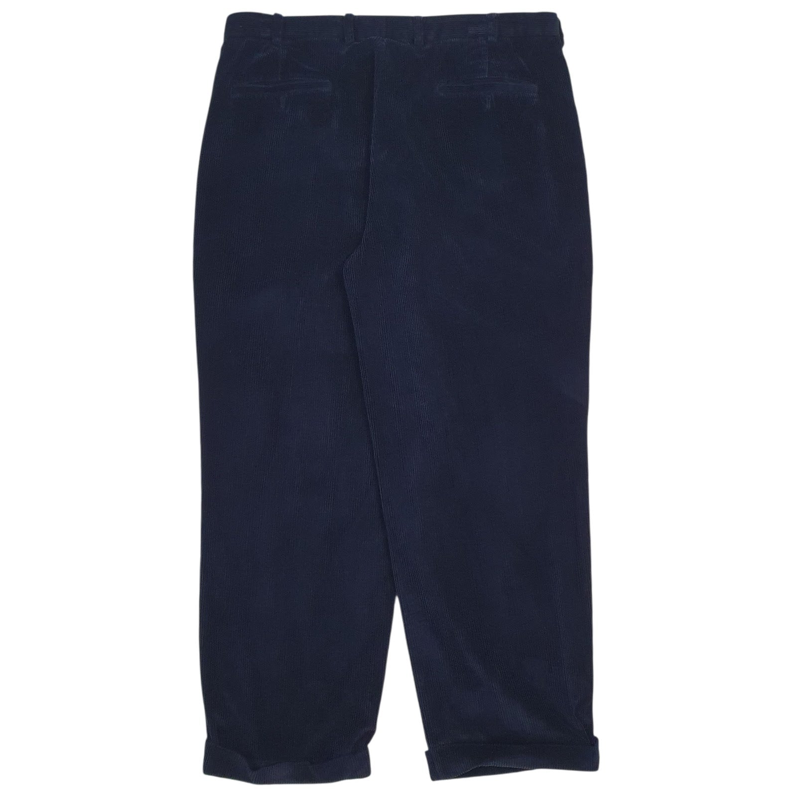 Mens Navy Brooks Brothers Elliot Pleated  Trousers