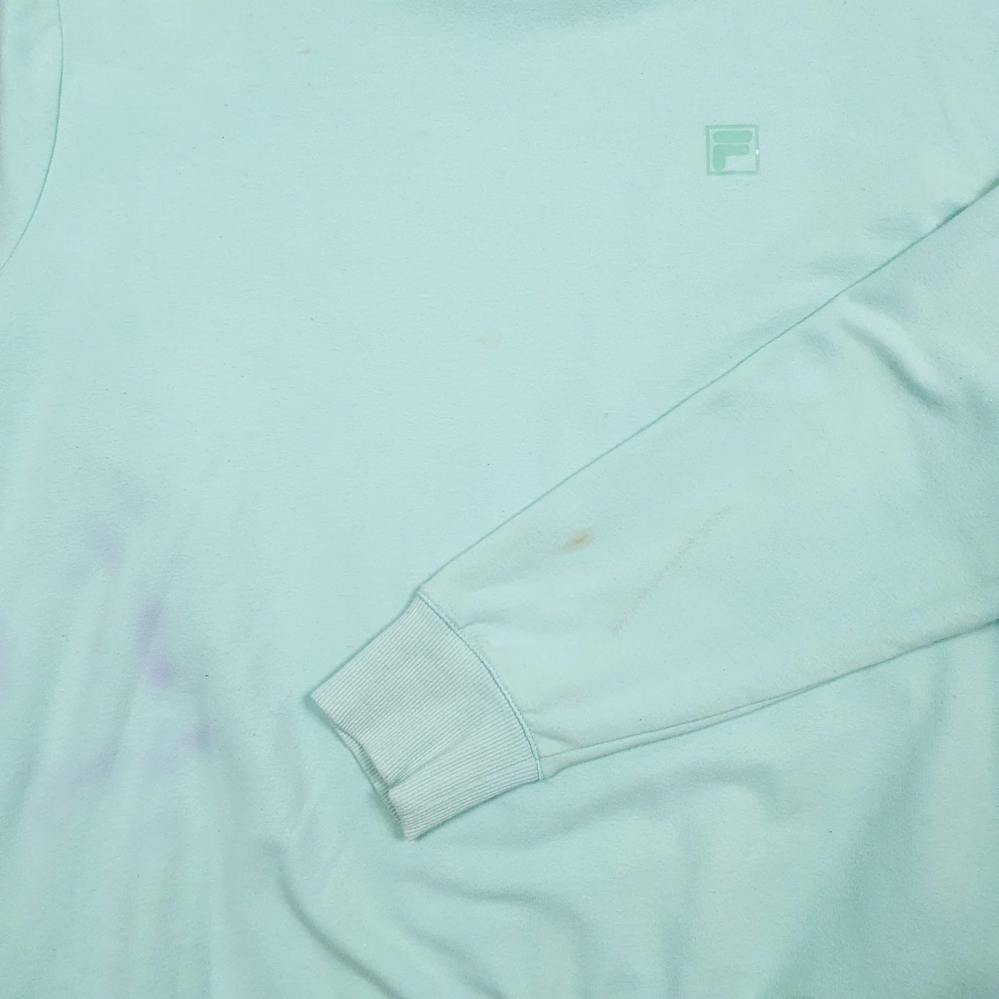 Womens Green Fila  Crewneck Jumper