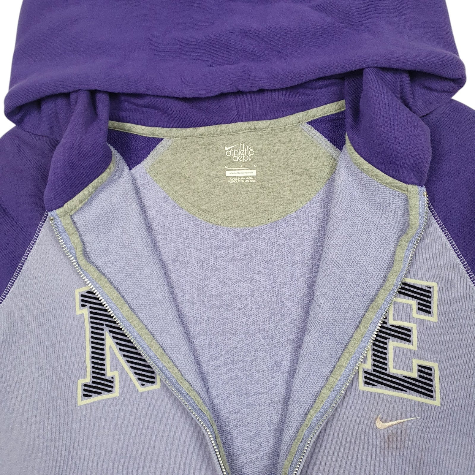 Womens Purple Nike Hoodie Full Zip Jumper