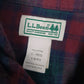 Mens Burgundy L.L.Bean Flannel  Shirt
