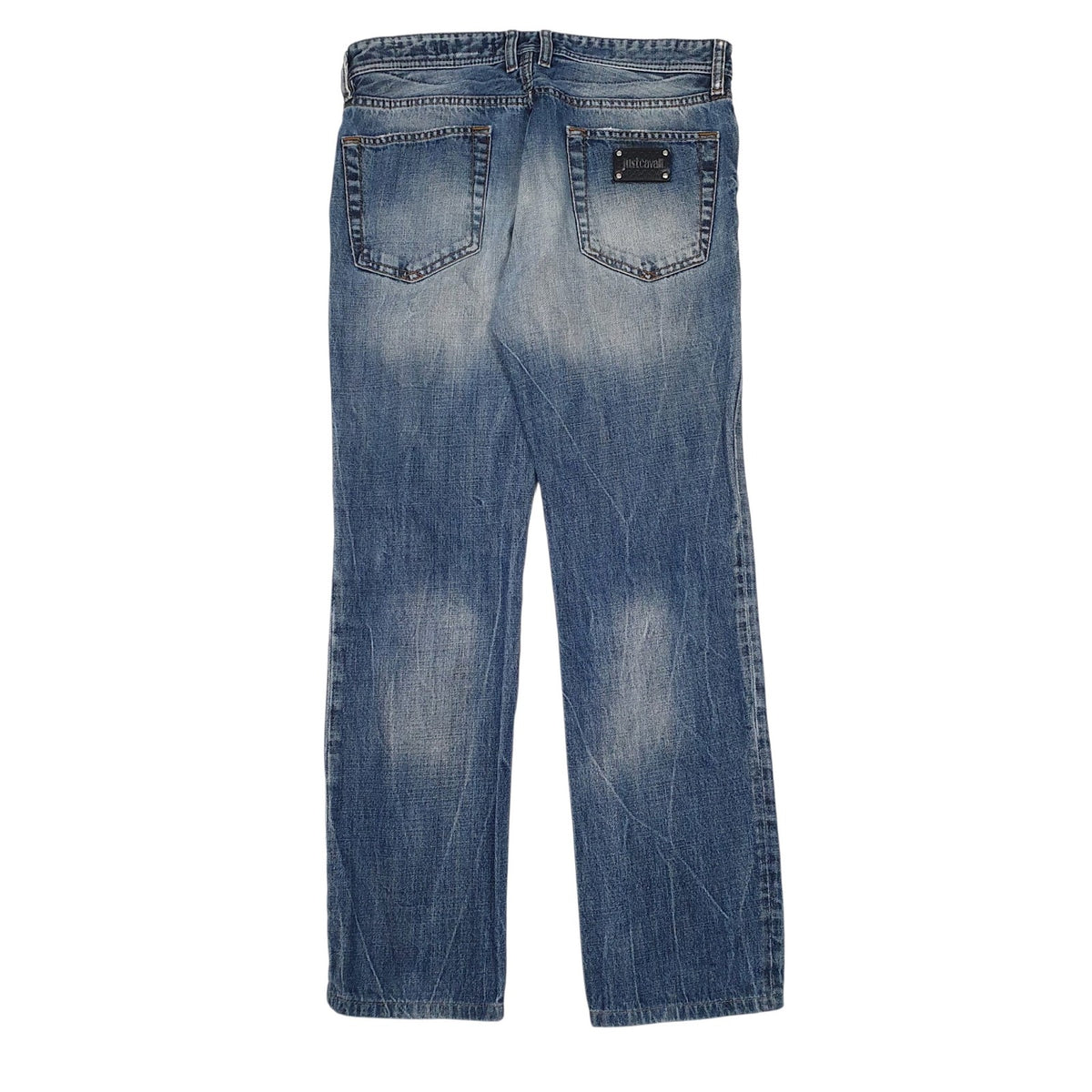 Womens Blue Cavalli Distressed  Jeans