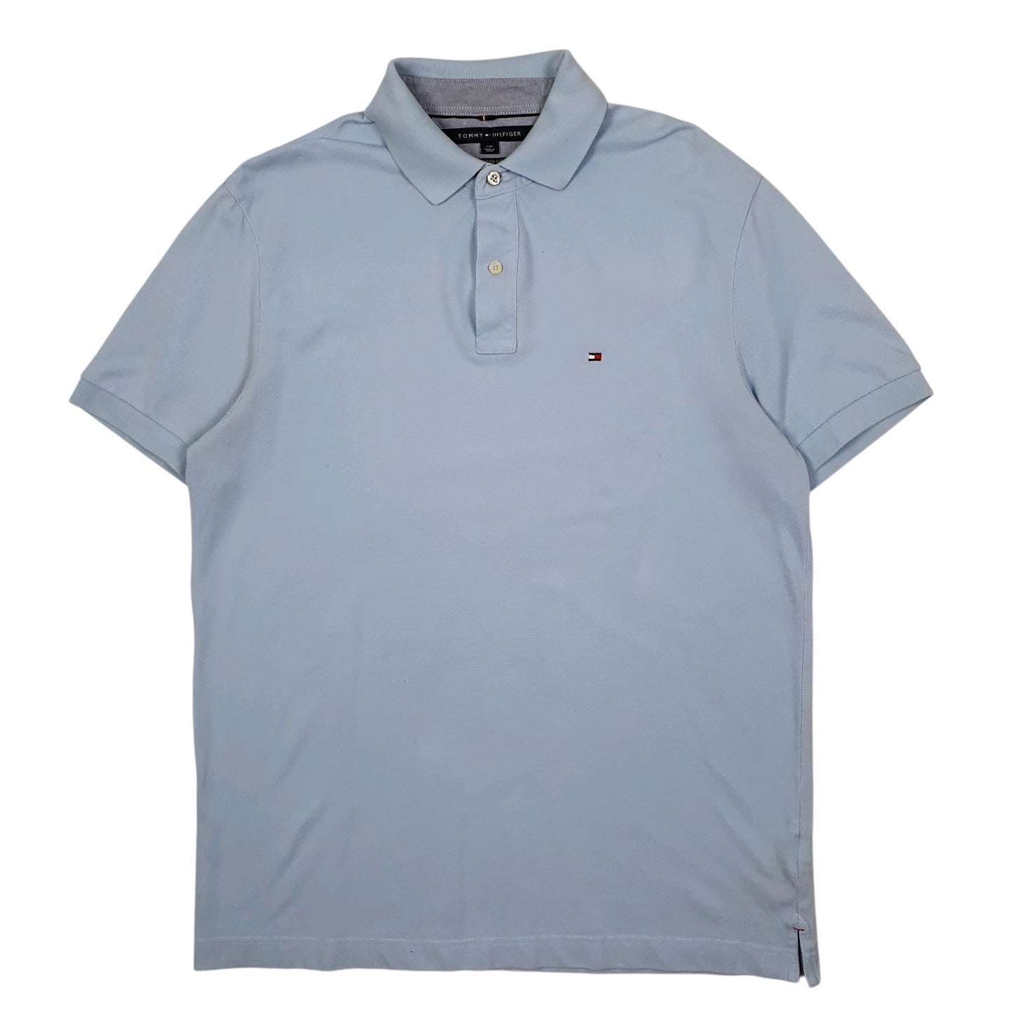 Mens Blue Tommy Hilfiger  Short Sleeve Polo Shirt
