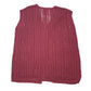 Womens Red Unbranded Knit Vest Cardigan Jumper