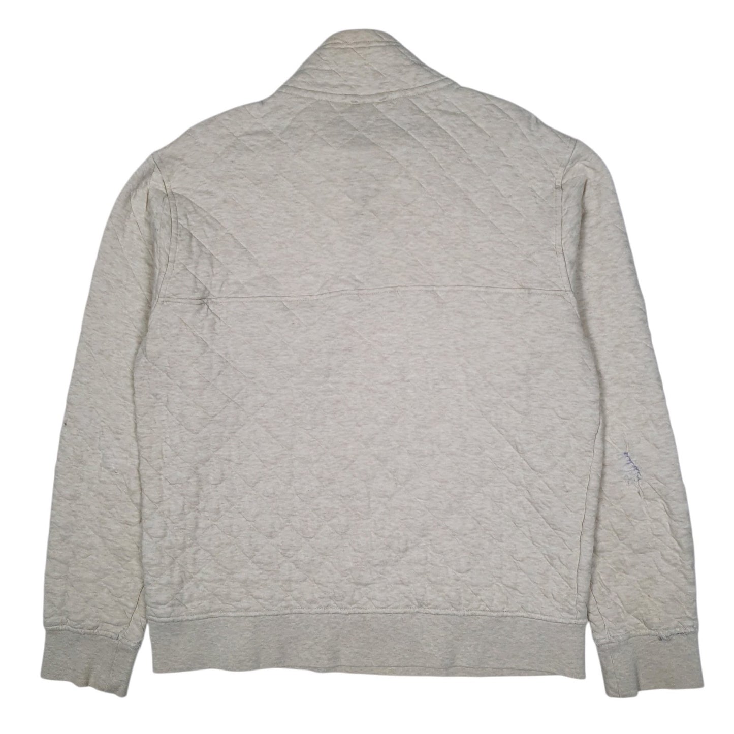 Mens Cream Patagonia Organic Snap T Quarter Zip Jumper