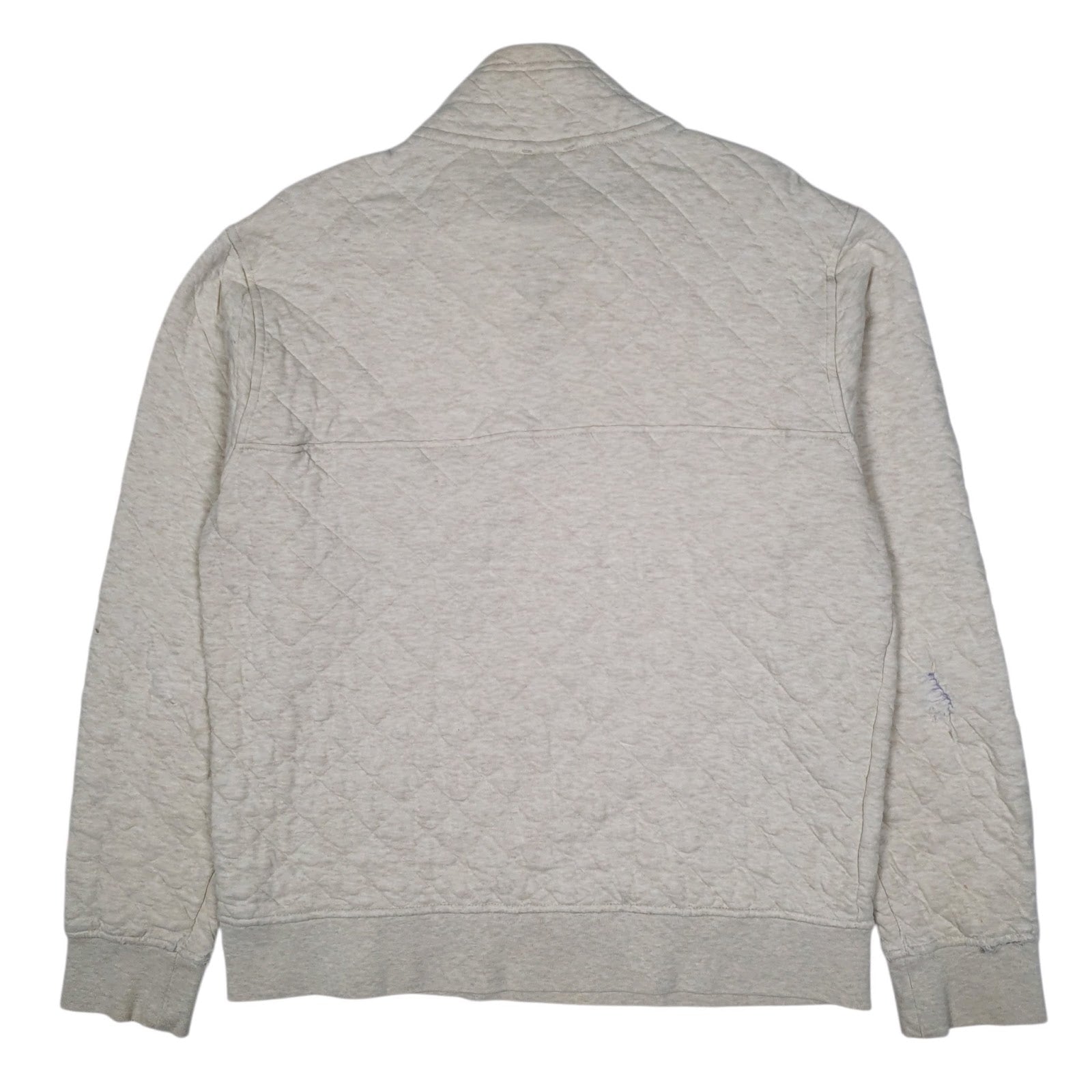 Mens Cream Patagonia Organic Snap T Quarter Zip Jumper