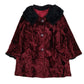 Womens Burgundy Unbranded Faux Fur  Coat