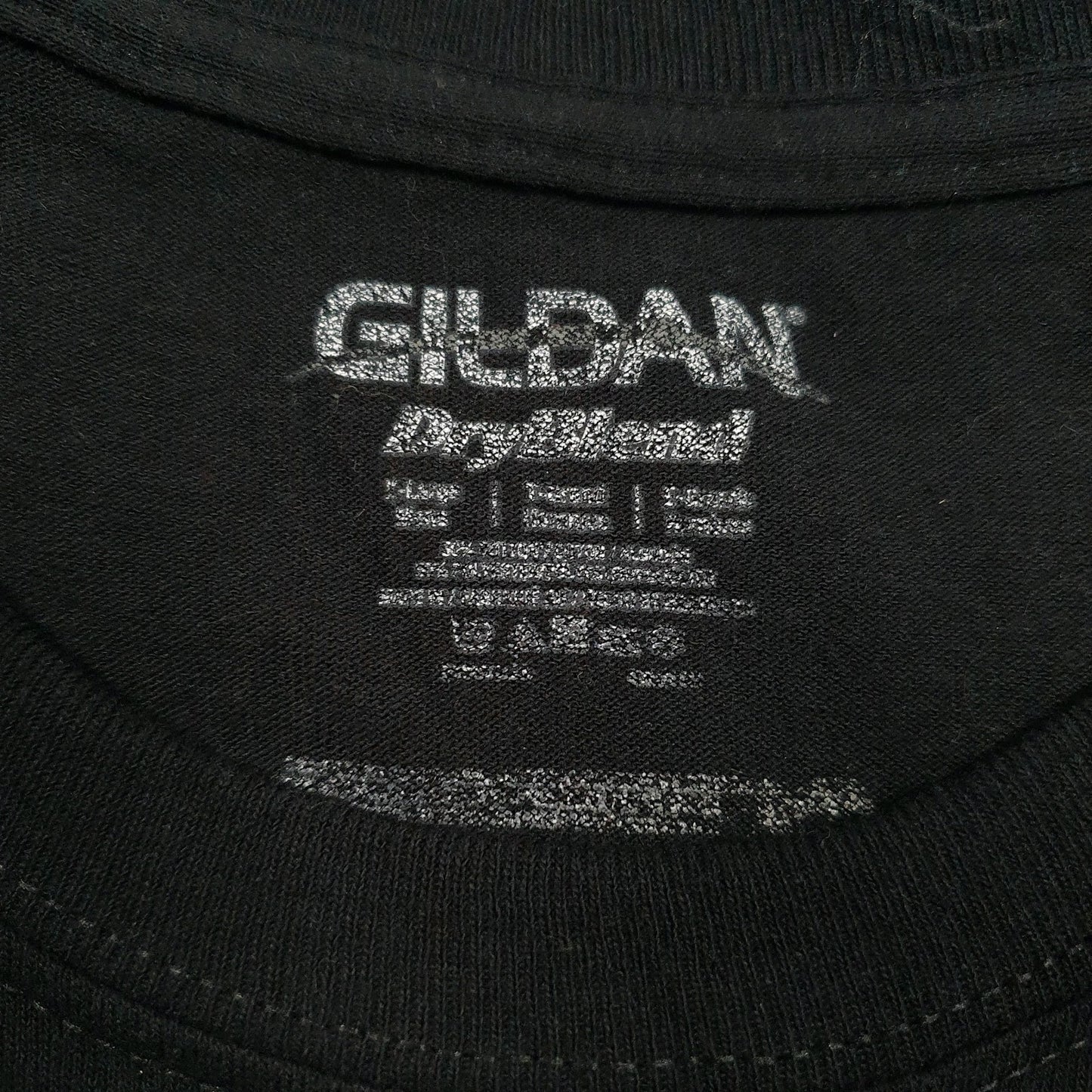 Mens Black Gildan   T Shirt