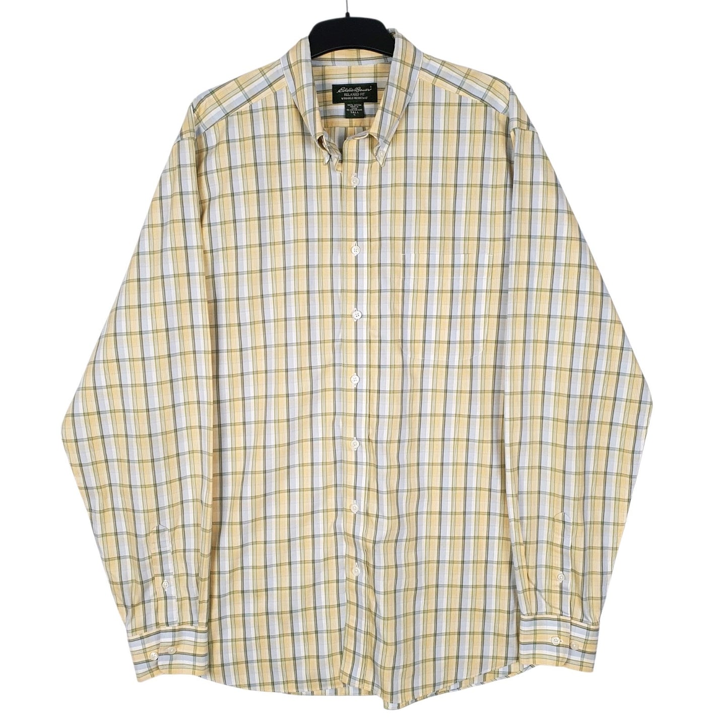 Mens Yellow Eddie Bauer  Long Sleeve Shirt