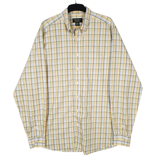 Mens Yellow Eddie Bauer  Long Sleeve Shirt
