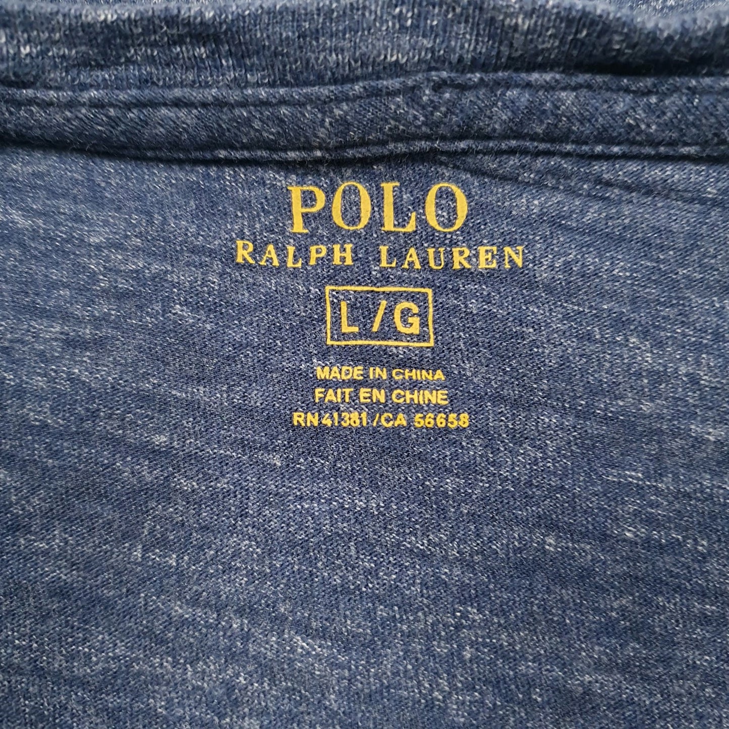 Mens Blue Polo Ralph Lauren   T Shirt