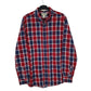 Mens Red L.L.Bean Scoth Plaid Flannel Long Sleeve Shirt