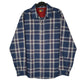 Mens Blue Eddie Bauer Flannel Long Sleeve Shirt