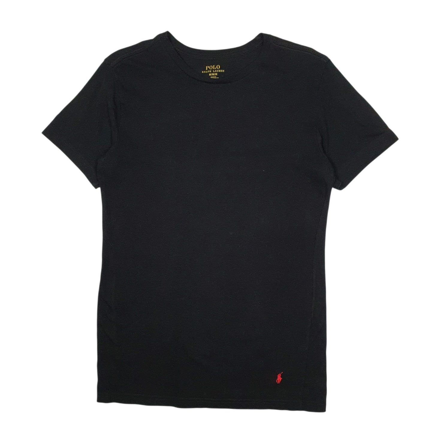 Mens Black Polo Ralph Lauren Slim Fit Short Sleeve T Shirt