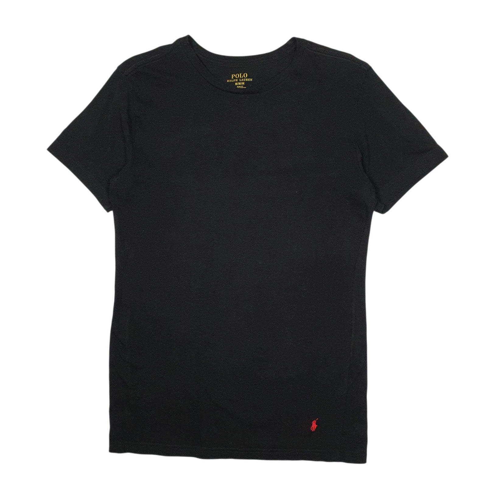 Mens Black Polo Ralph Lauren Slim Fit Short Sleeve T Shirt