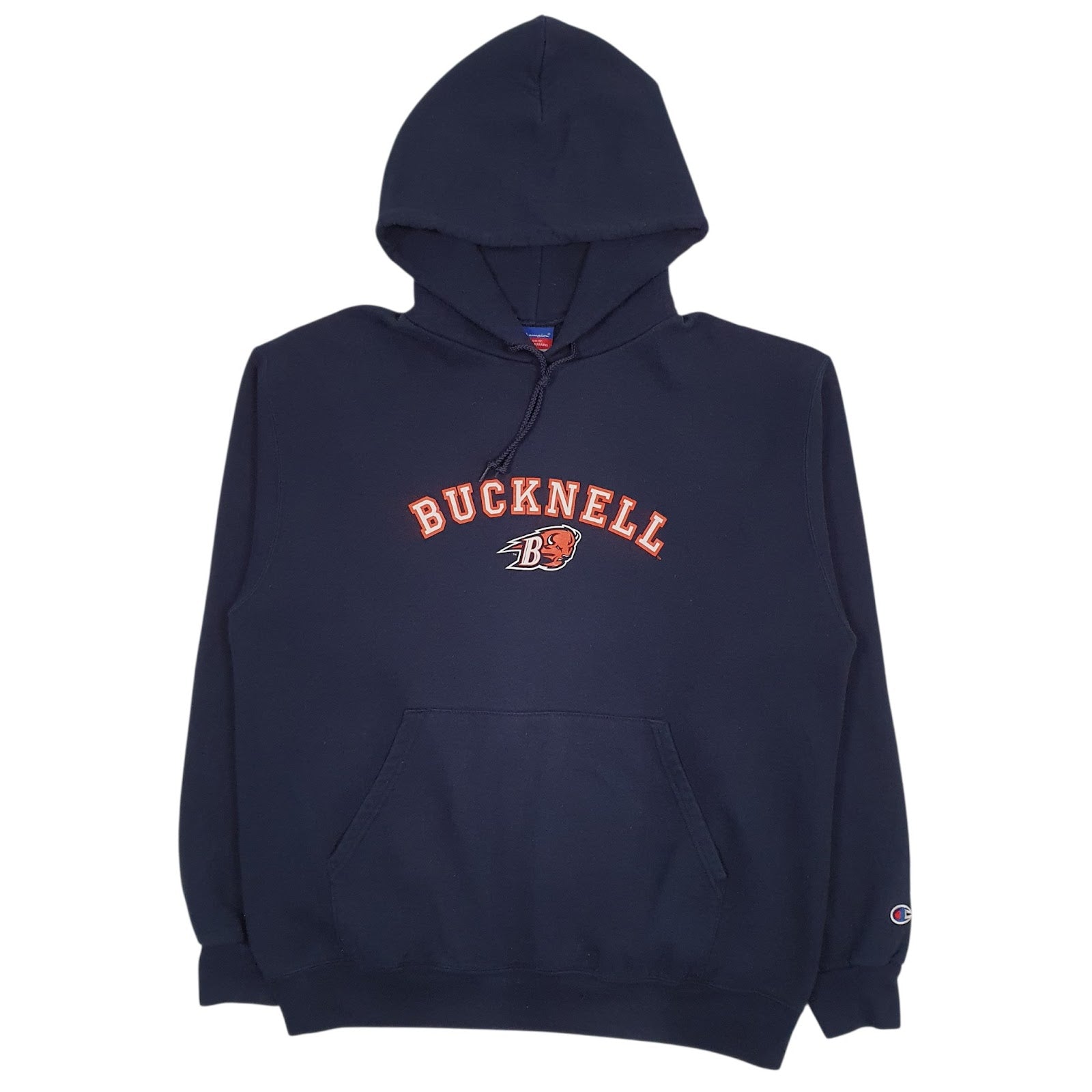 Mens Navy Champion Bucknell Hoodie Jumper