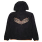Womens Black Harley Davidson Hoodie Full Zip Jumper