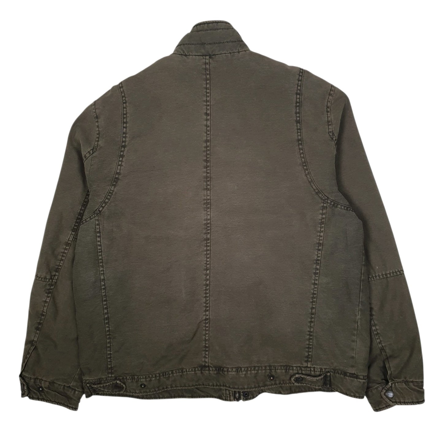 Mens Brown Levis Bomber Military Windbreaker Padded  Coat