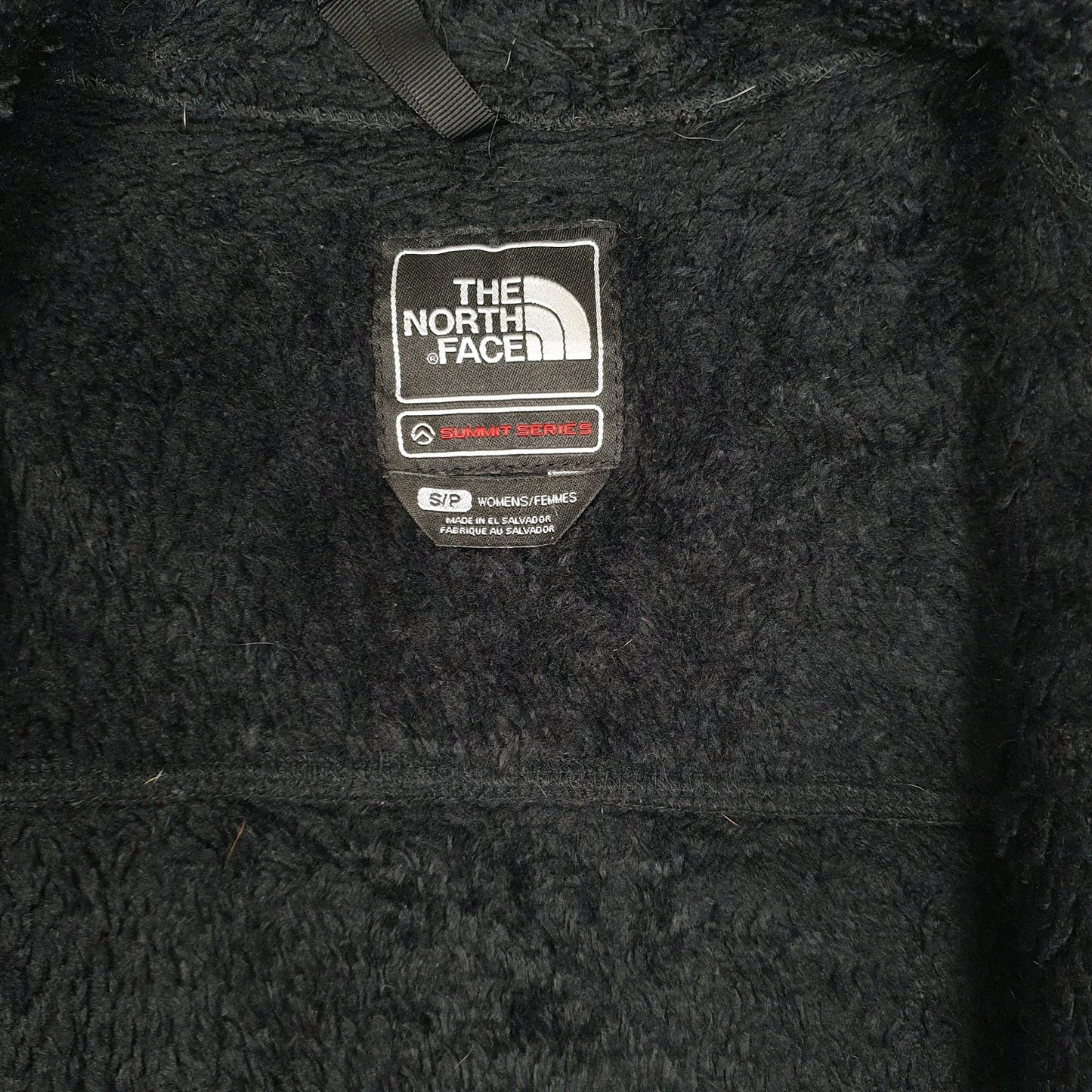 Womens Black The North Face Summit Series Fluffy Full Zip Jumper