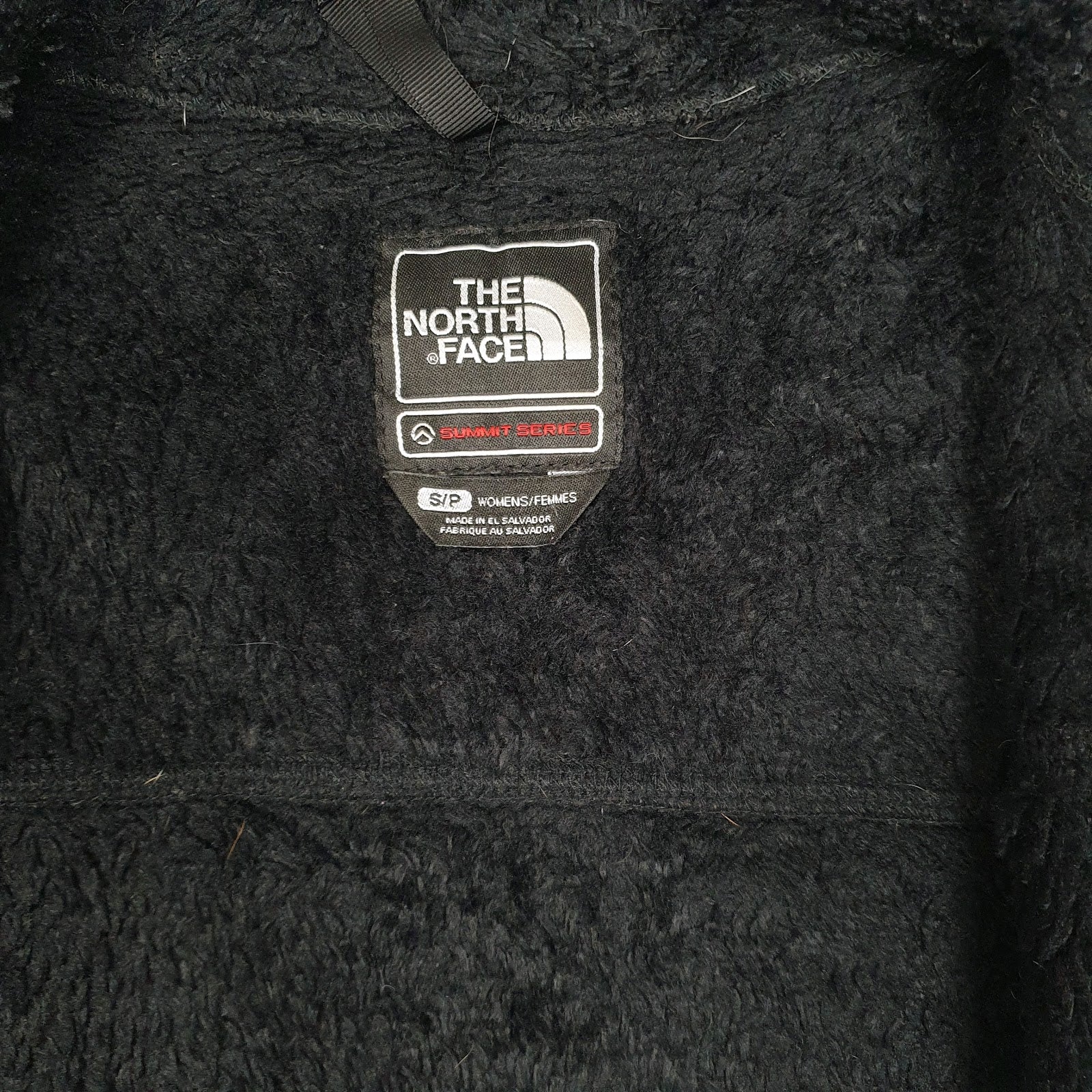 Womens Black The North Face Summit Series Fluffy Full Zip Jumper