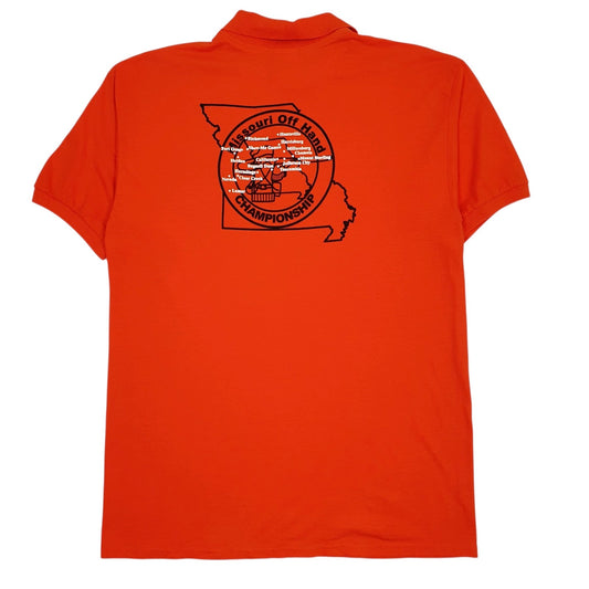 Mens Orange Gildan   Polo Shirt