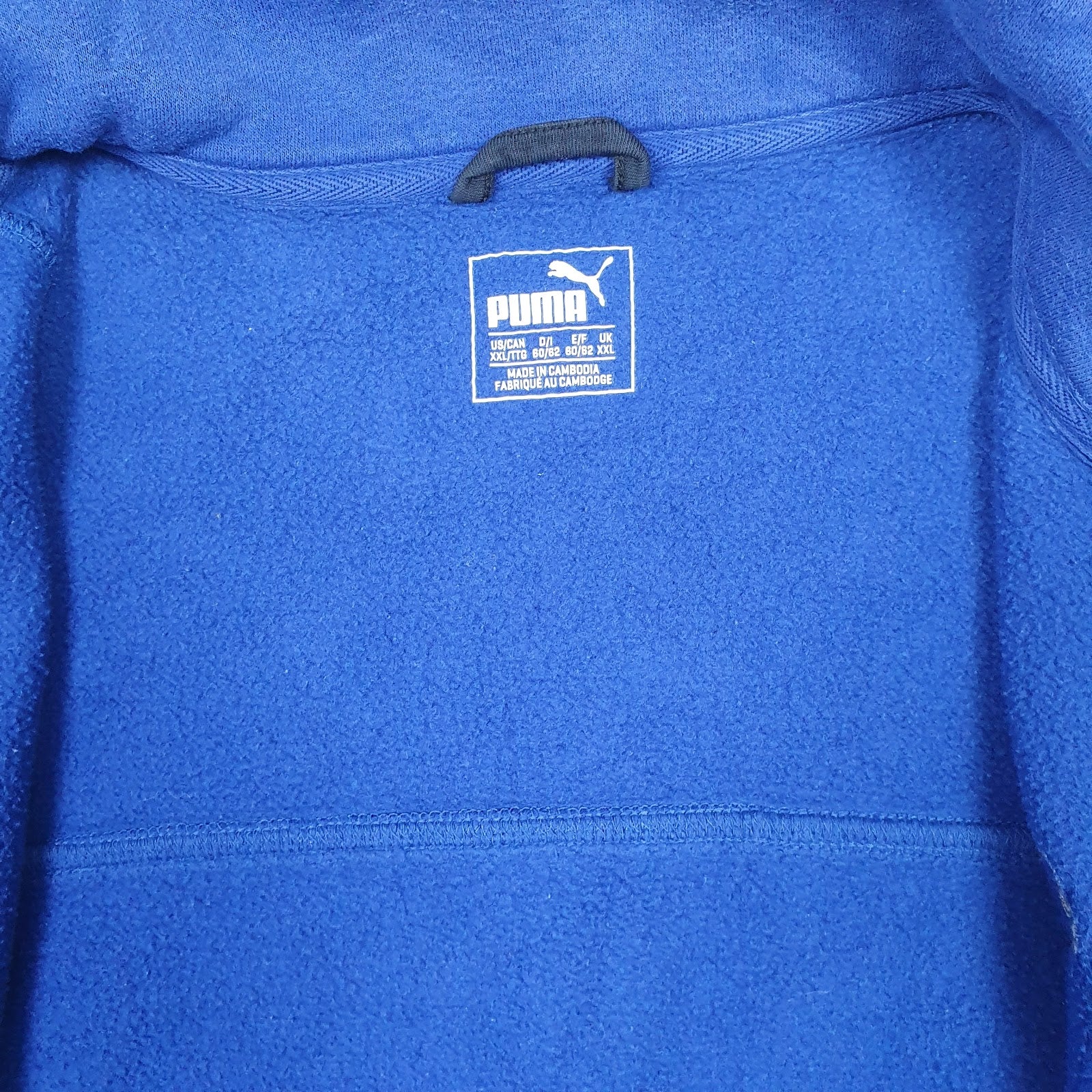 Mens Blue Puma  Full Zip Jumper