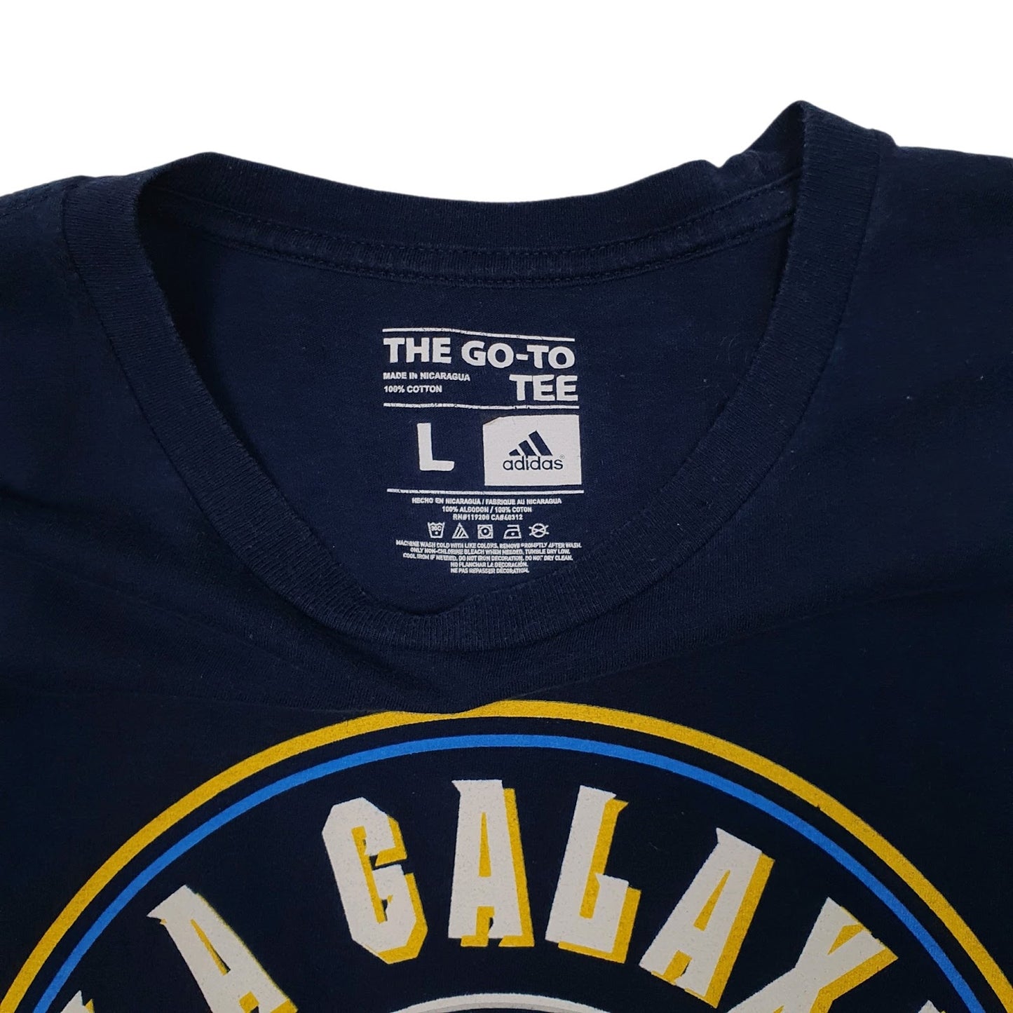 Mens Navy Adidas Steven Gerrard LA Galaxy Liverpool FC  T Shirt