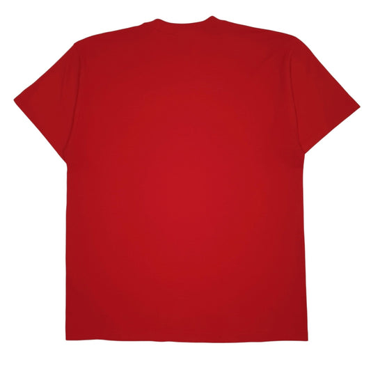 Mens Red Fruit Of The Loom Empire State  T Shirt