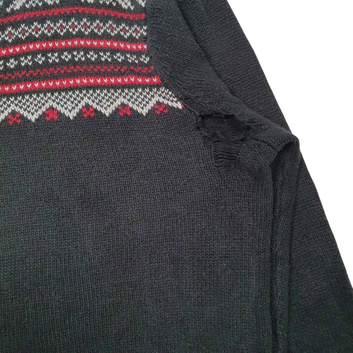 Mens Grey Chaps Knit Quarter Zip Jumper