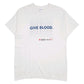 Mens White Gildan Give Blood Short Sleeve T Shirt