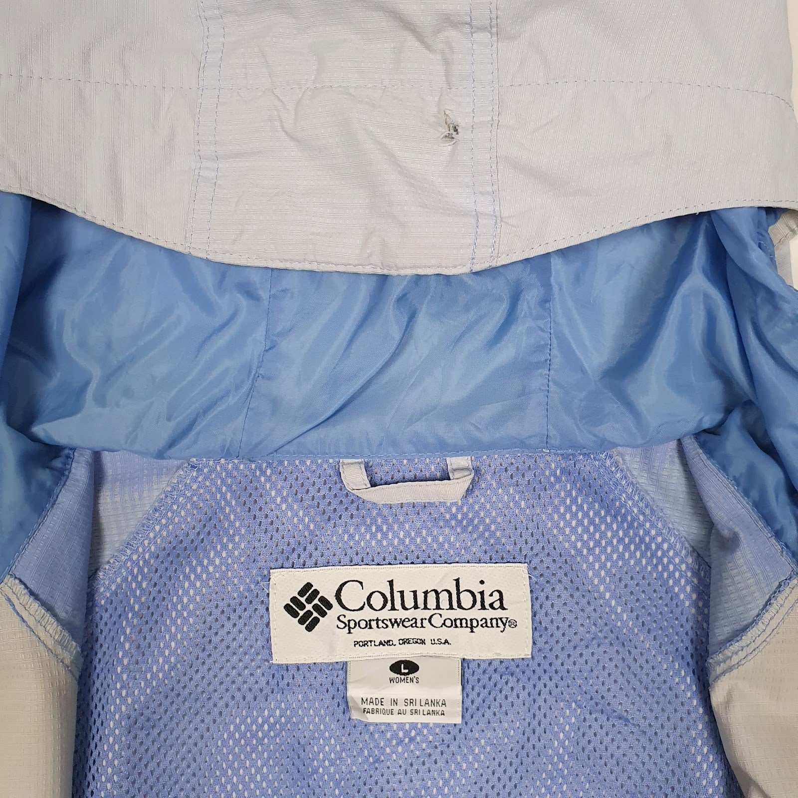 Womens Blue Columbia Sportswear Company Packable Crewneck Coat