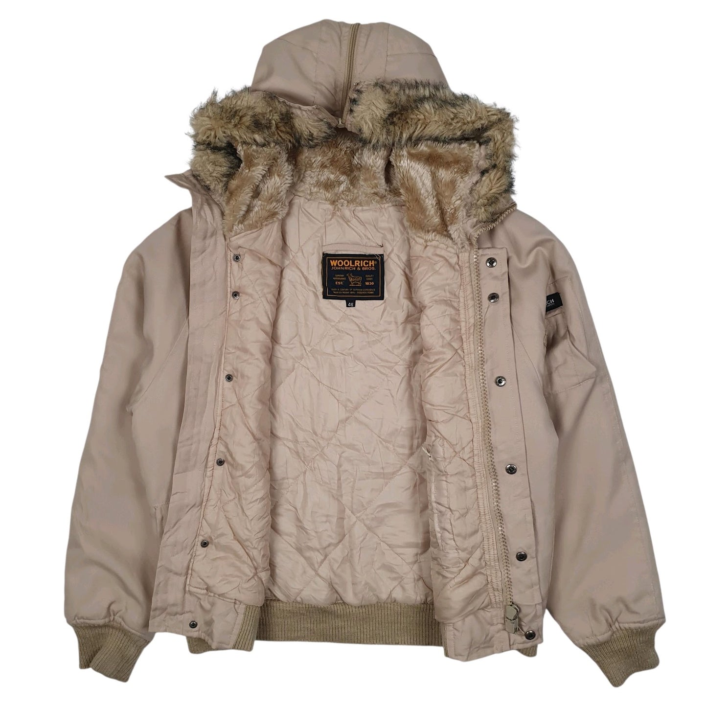 Mens Beige Woolrich Workwear  Coat