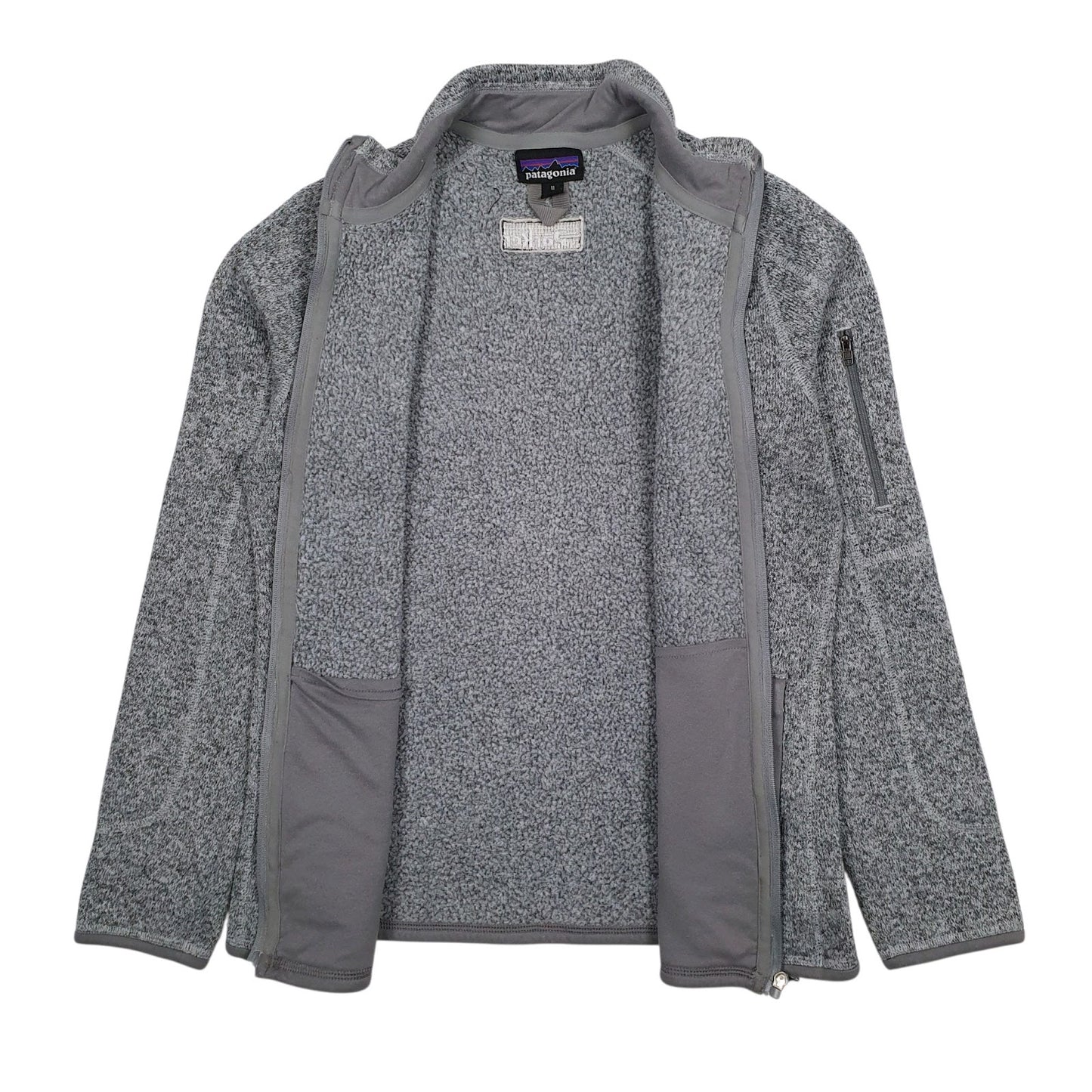 Womens Grey Patagonia Better Sweater Full Zip Jumper