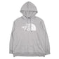 Womens Grey The North Face Spellout Hoodie Jumper