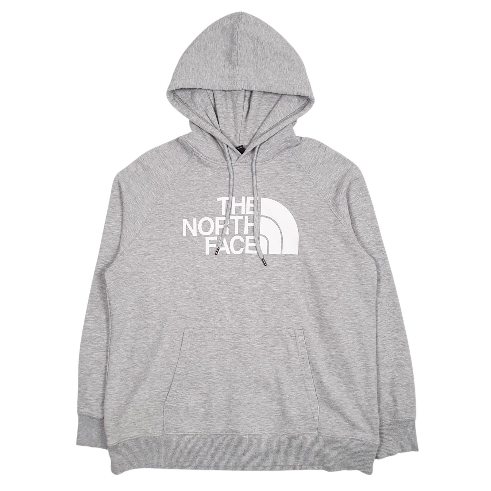 Womens Grey The North Face Spellout Hoodie Jumper