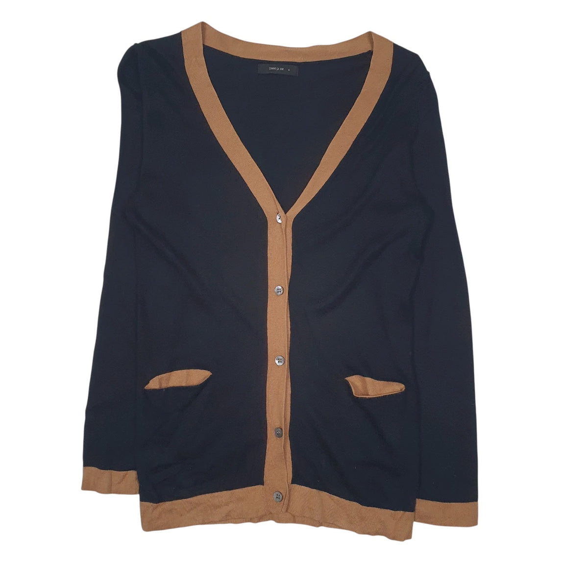 Womens Black Comme ça Ism  Cardigan Jumper