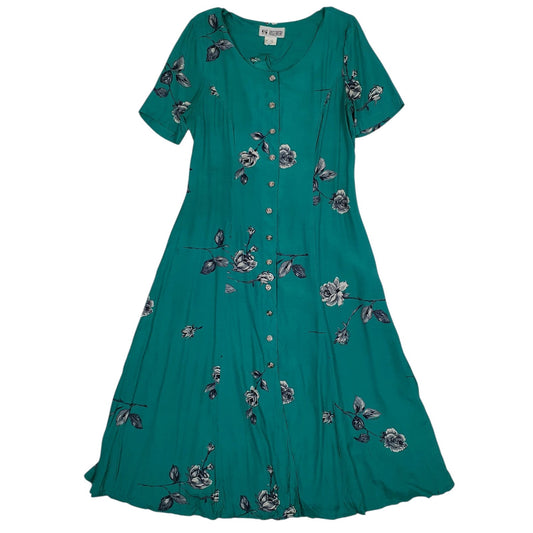 Womens Green Together  Short Sleeve Dress