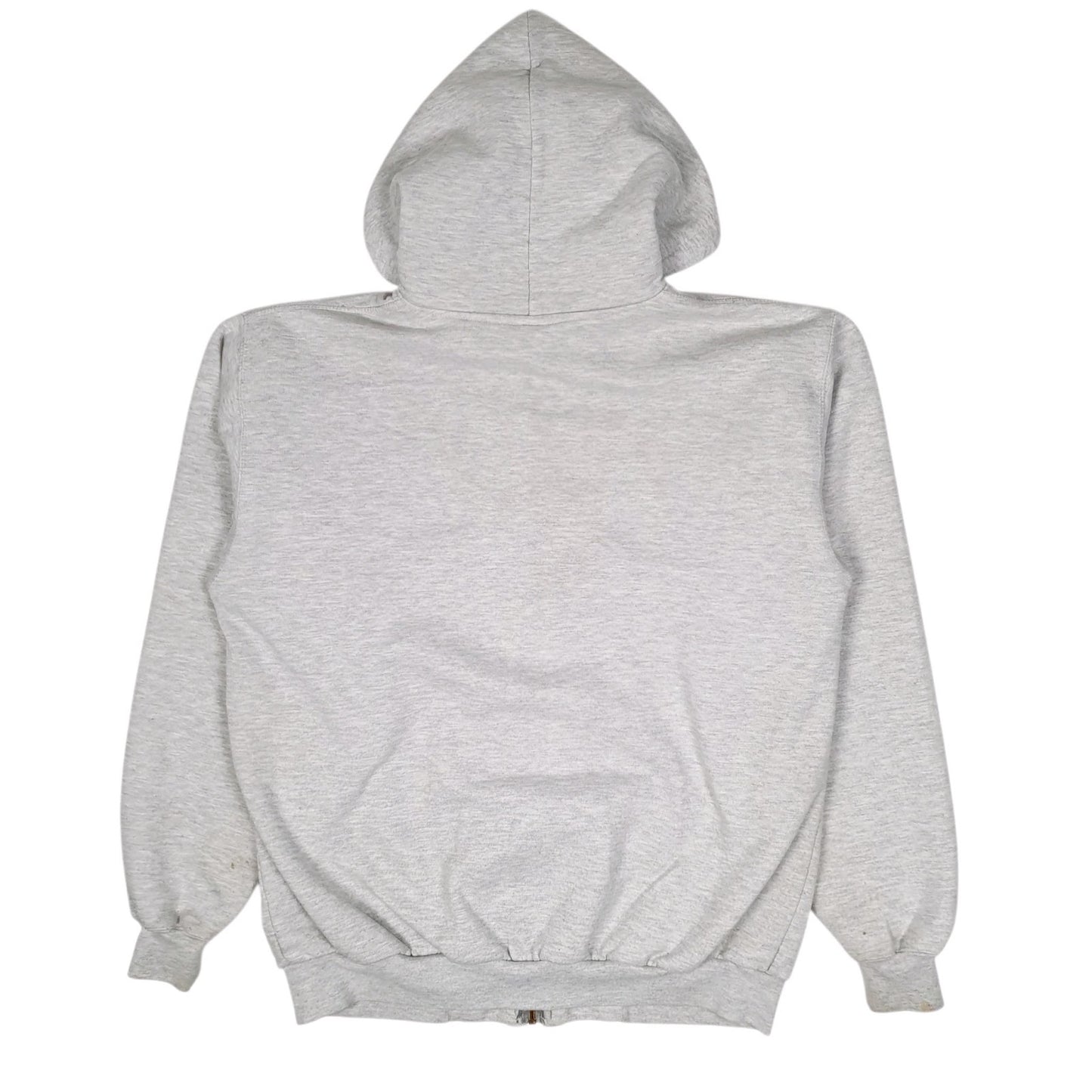 Mens Grey Carhartt Hoodie Vintage 00s Full Zip Jumper