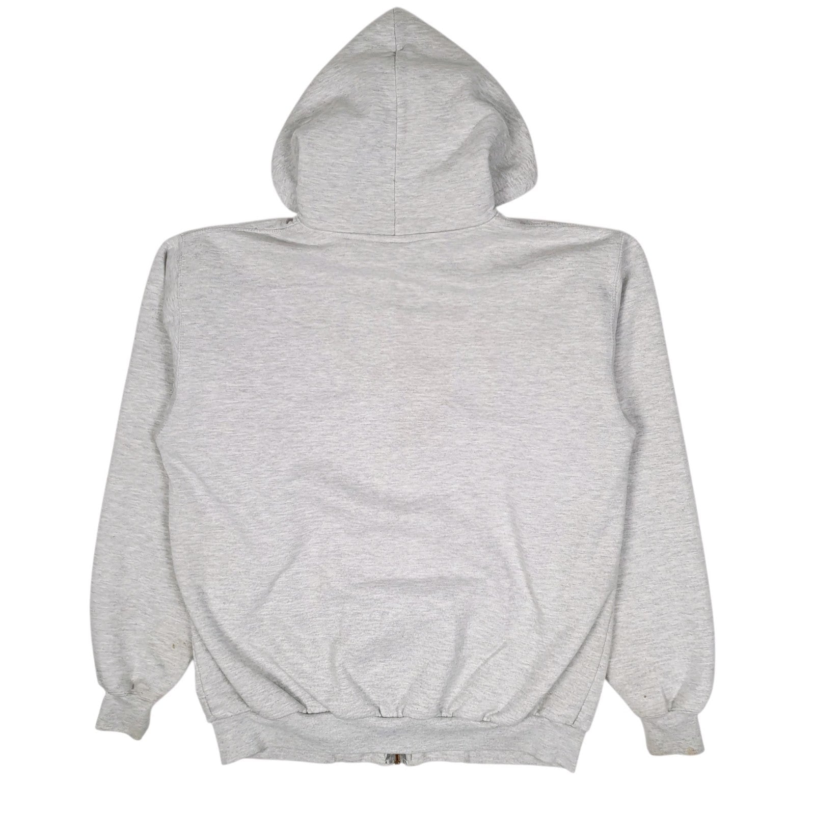 Mens Grey Carhartt Hoodie Vintage 00s Full Zip Jumper