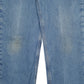 Mens Blue Carhartt Flannel Lined  Jeans