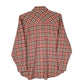 Mens Pink Made In Jeans Plaid Flannel  Shirt