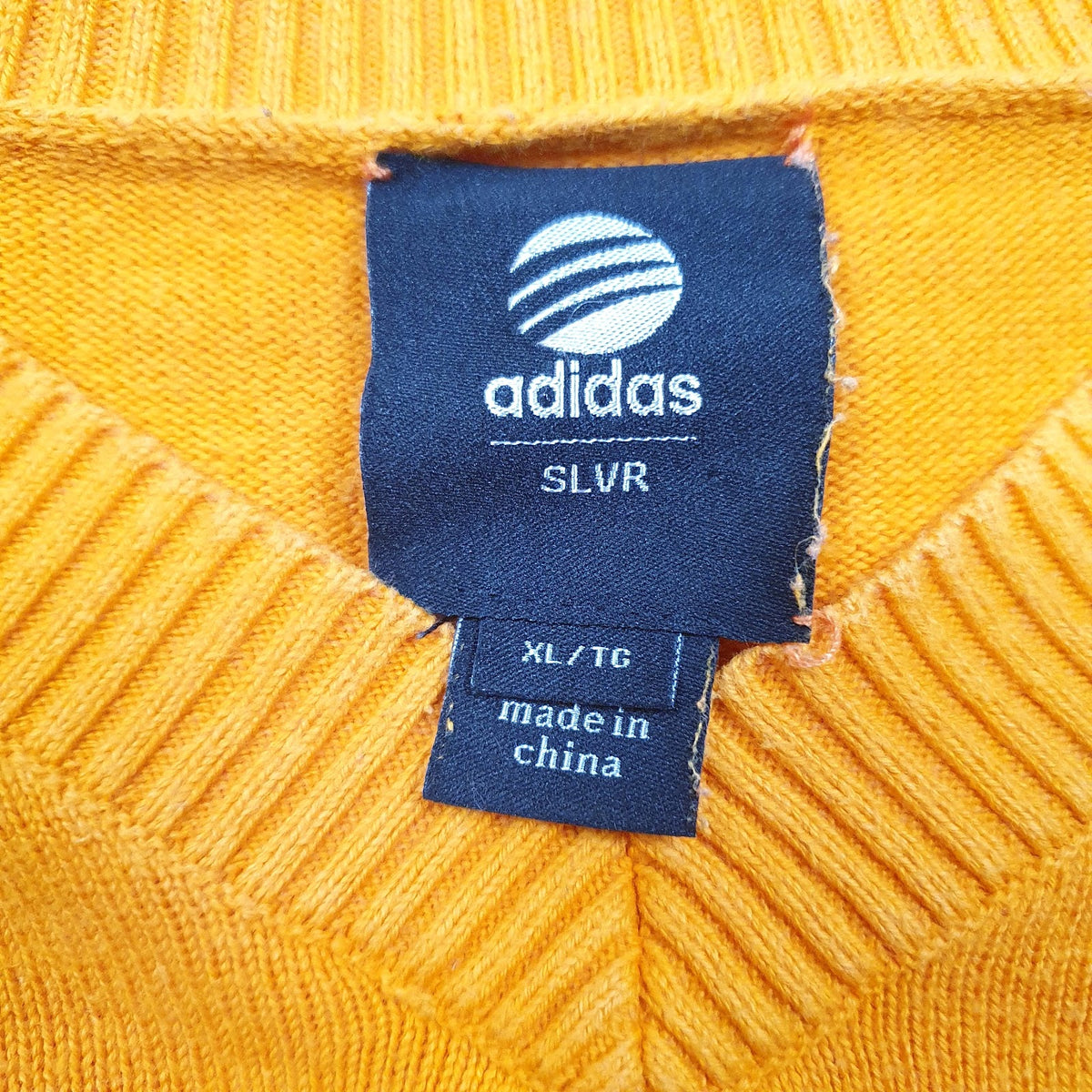 Mens Orange Adidas  Crewneck Jumper