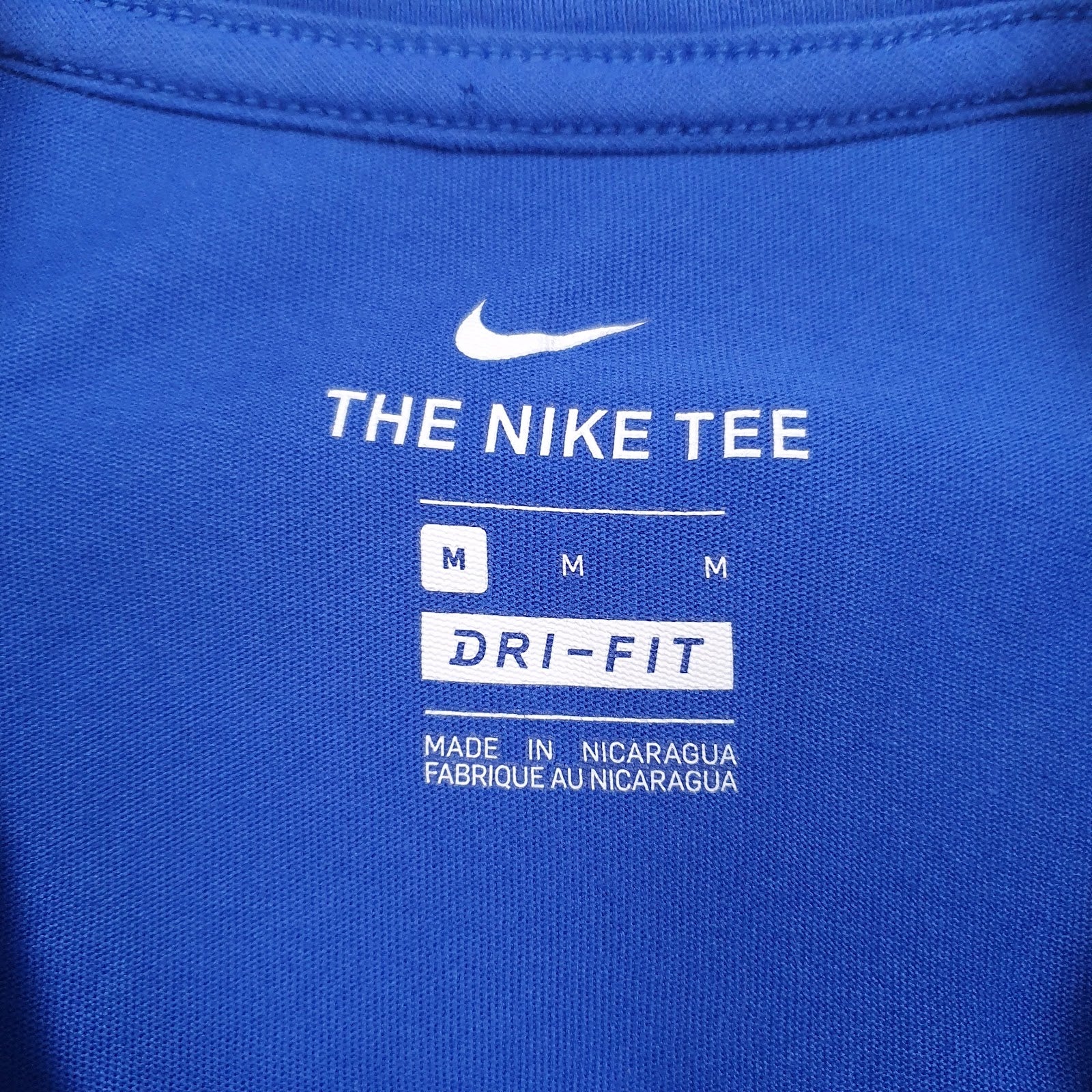 Mens Blue Nike Dri-Fit  T Shirt