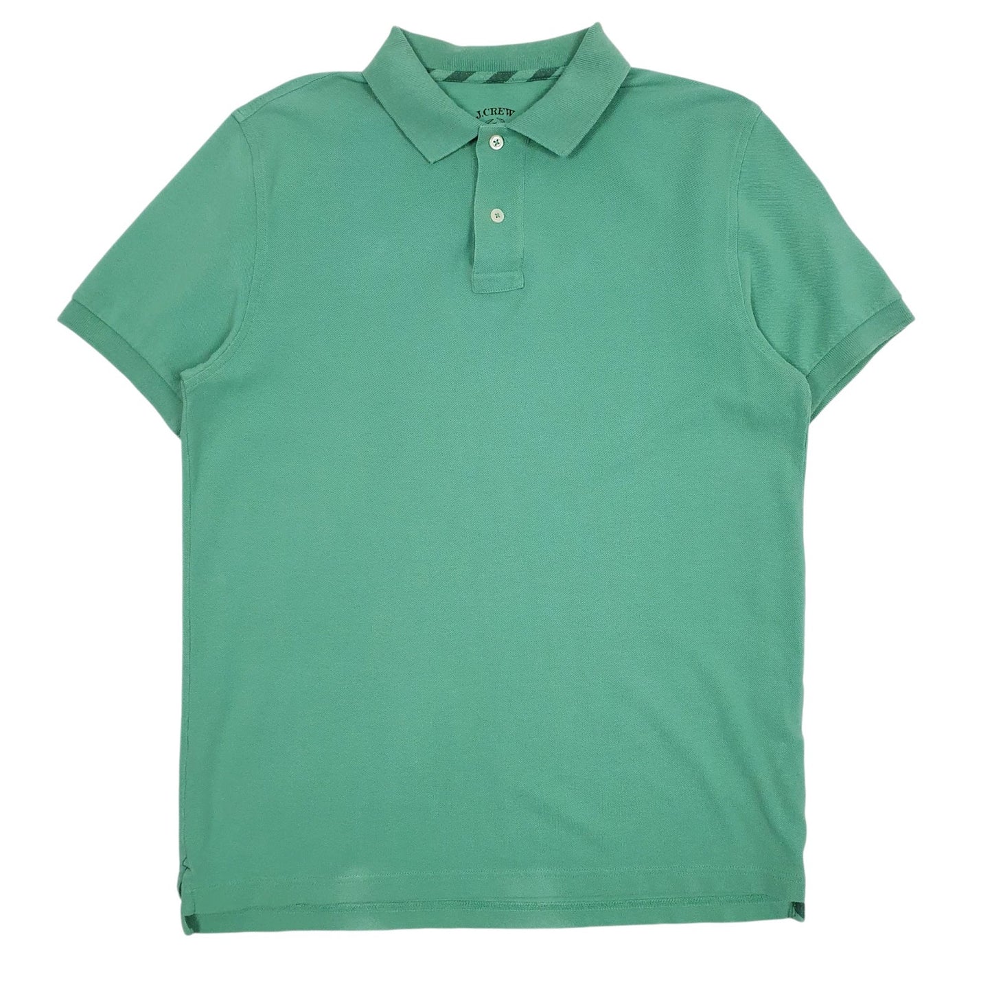 Mens Green J. Crew  Short Sleeve Polo Shirt