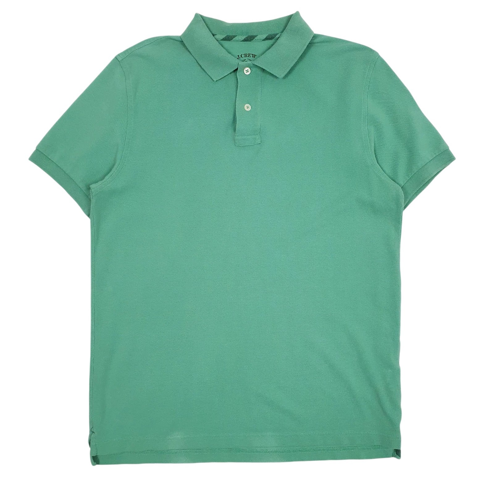 Mens Green J. Crew  Short Sleeve Polo Shirt